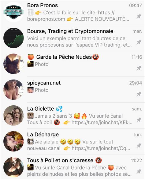 groupe telegram sexe|Telegram Pornographique : TOP 50 canaux telegram porno